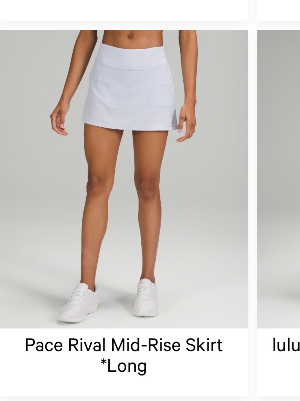 Lululemon pace rival skirt- long-pastel blue- size 20